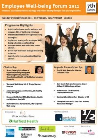 Employee Wellbeing Forum 2011